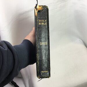 Holy Bible Pilgrim Edition Oxford Press 1952 2nd Ed. Black Leather Cover
